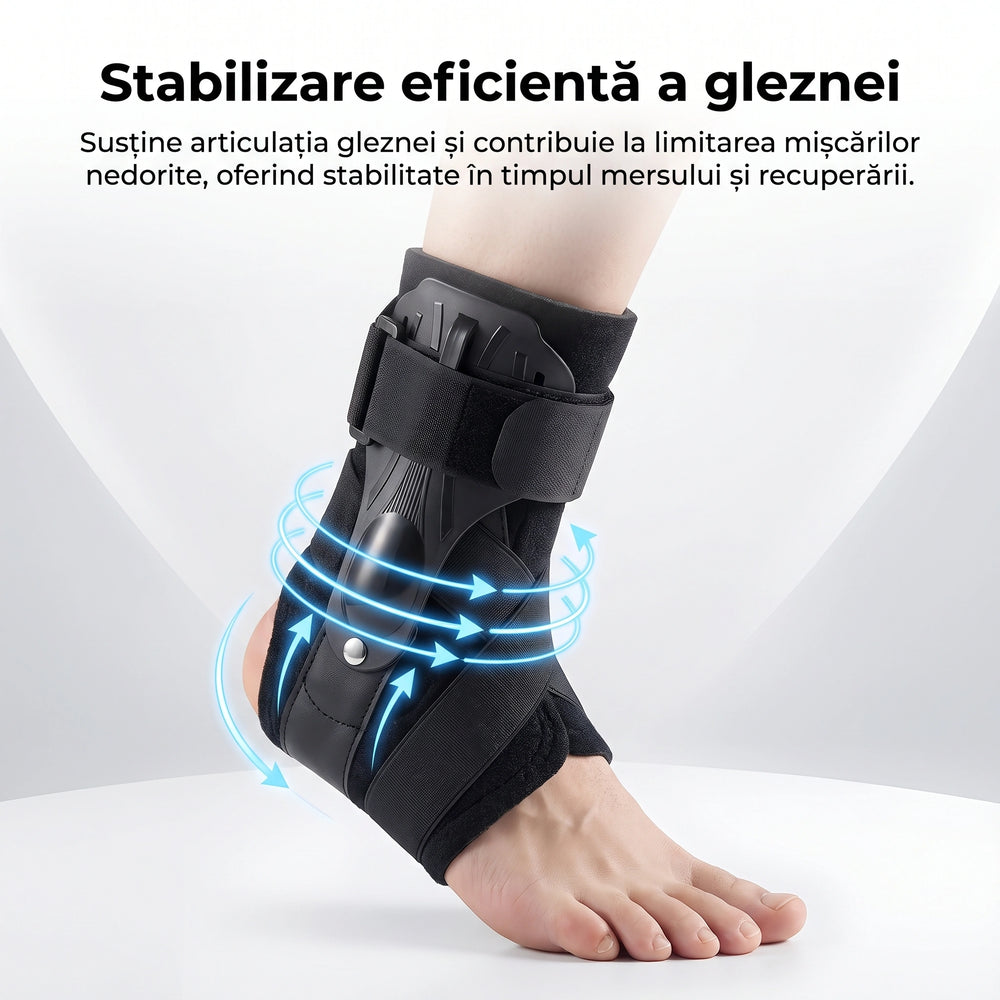 Orteza de gleznă cu fixare încrucișată ajustabilă