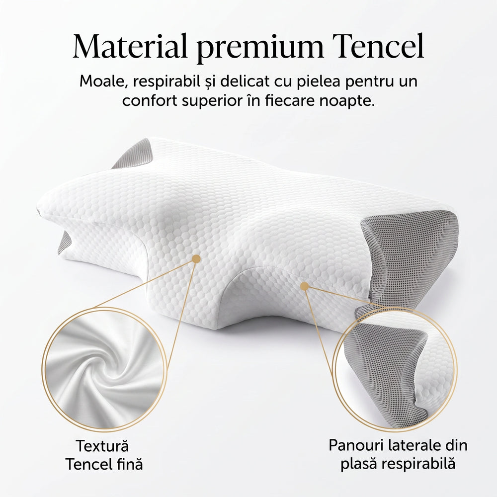 Fața de pernă din Tencel pentru perne ergonomice