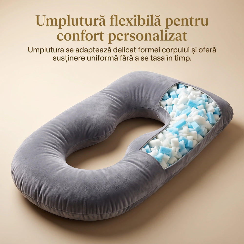 Pernă multifuncțională pentru gravide, formă G, imaginea 4