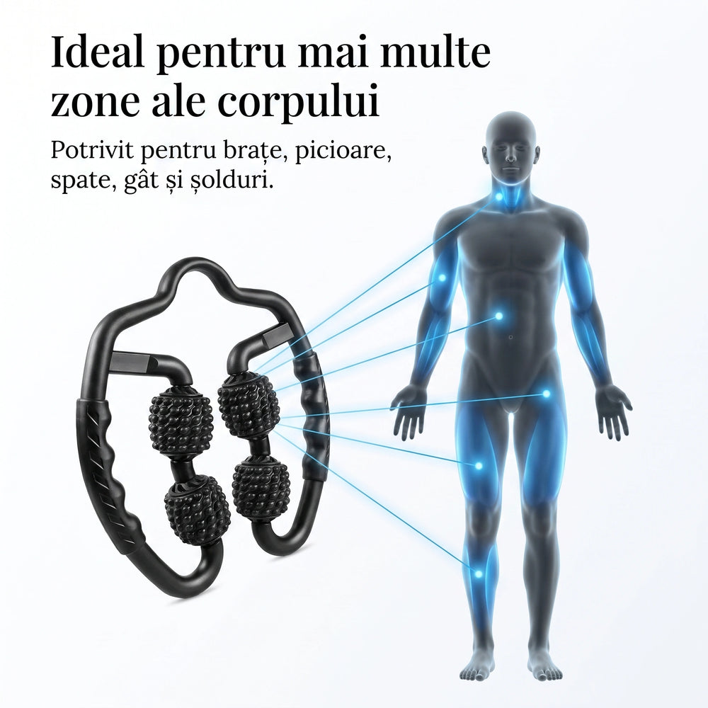 Aparat automasaj muscular cu role silicon, imaginea 4
