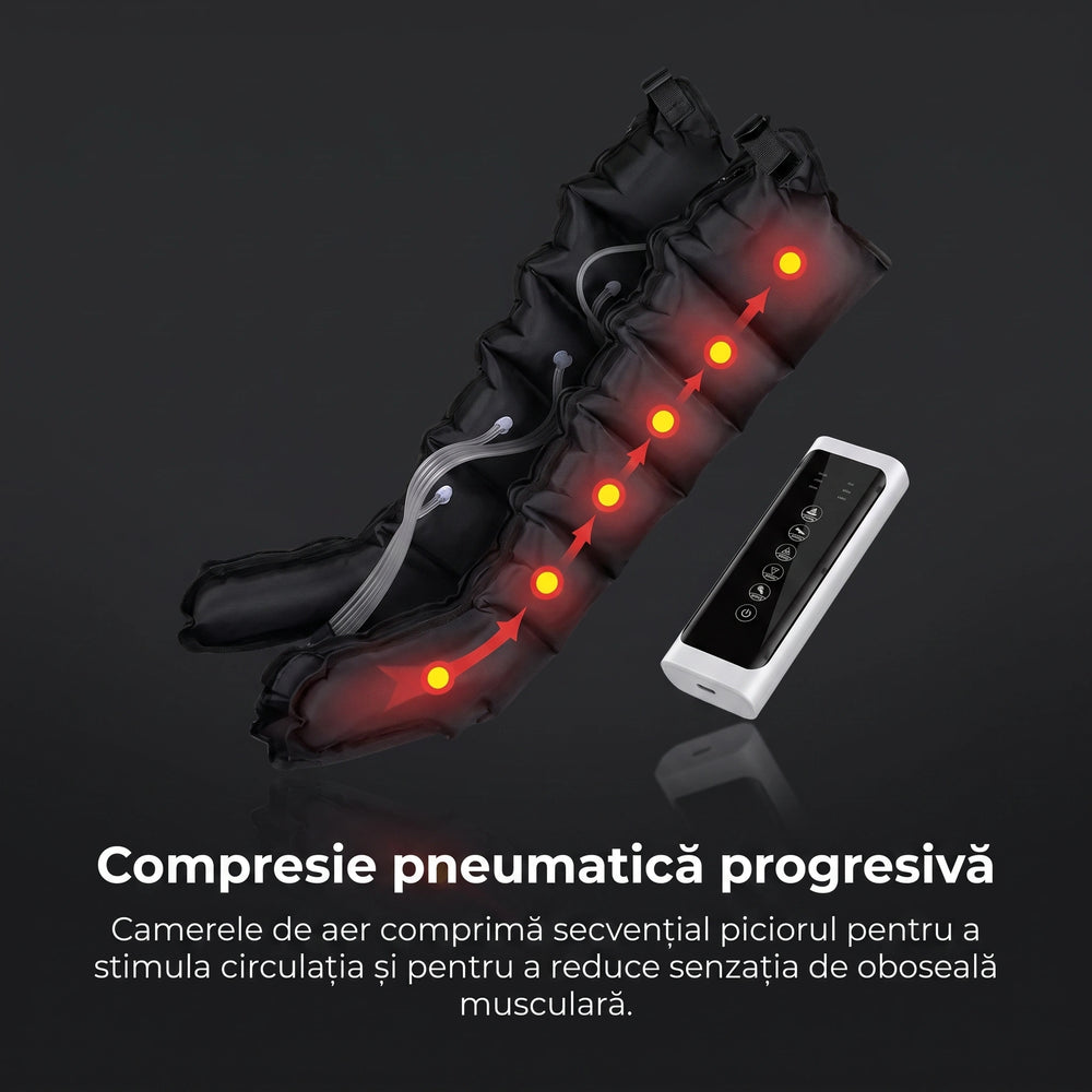 Aparatul de presoterapie cu drenaj limfatic pentru picioare