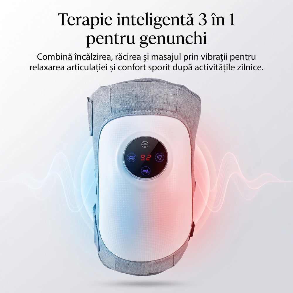 Aparatul de masaj genunchi cu compresie cu aer și vibrații