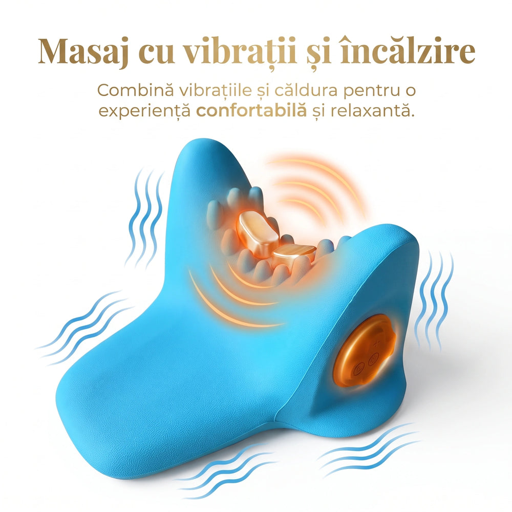 Pernă tracțiune cervicală cu masaj și încălzire, imaginea 4