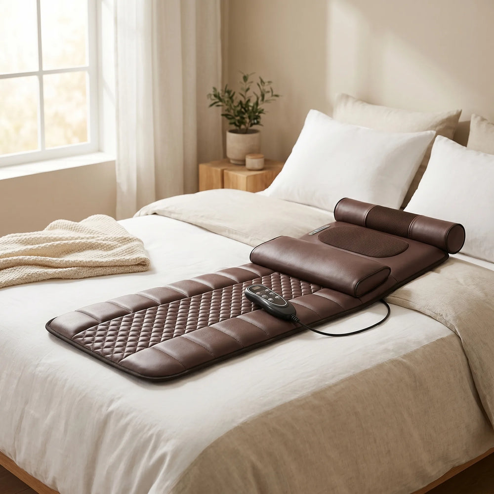 Saltea de masaj cu role Shiatsu și vibrații RelaxPro 360