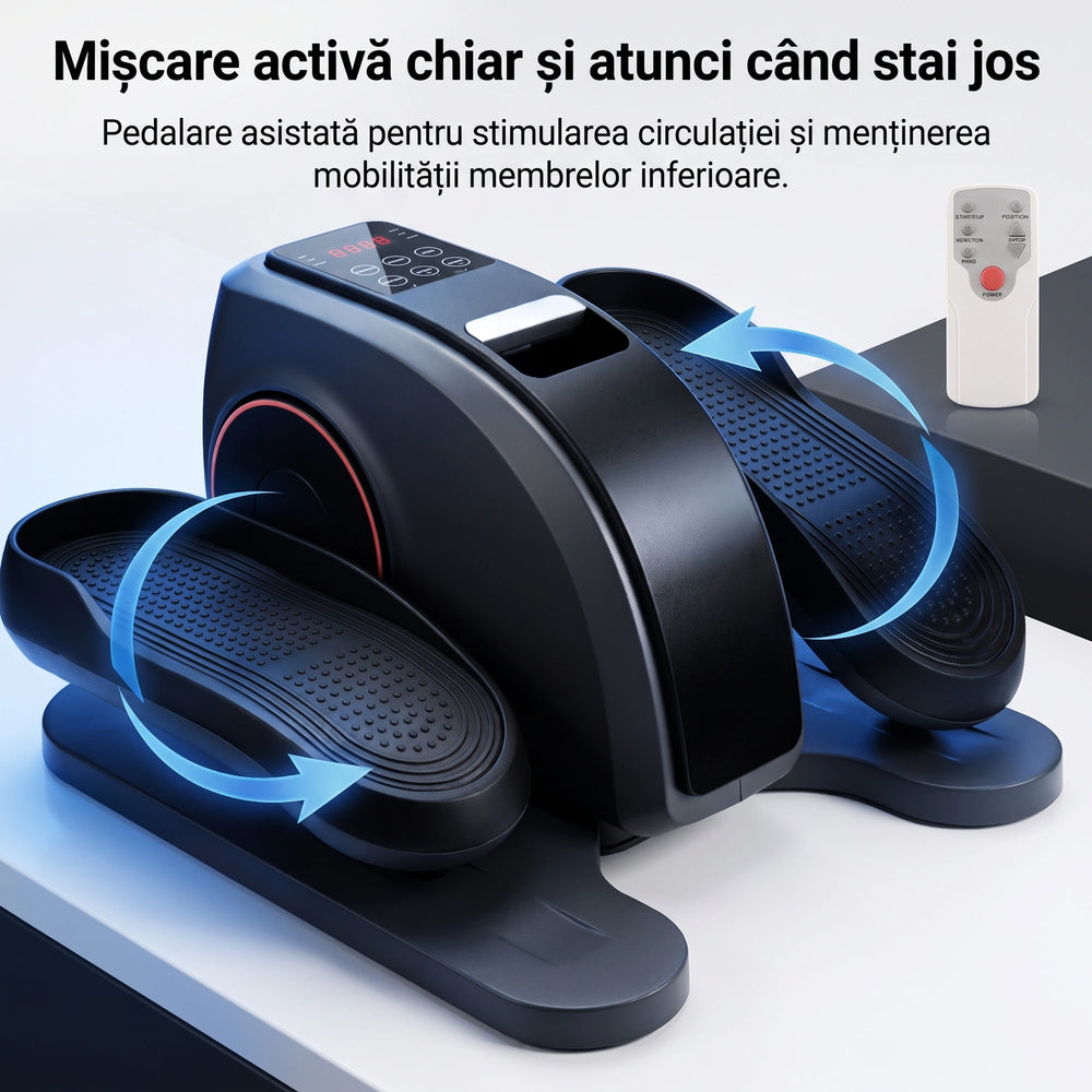 Pedalierul electric cu telecomandă Bluetooth