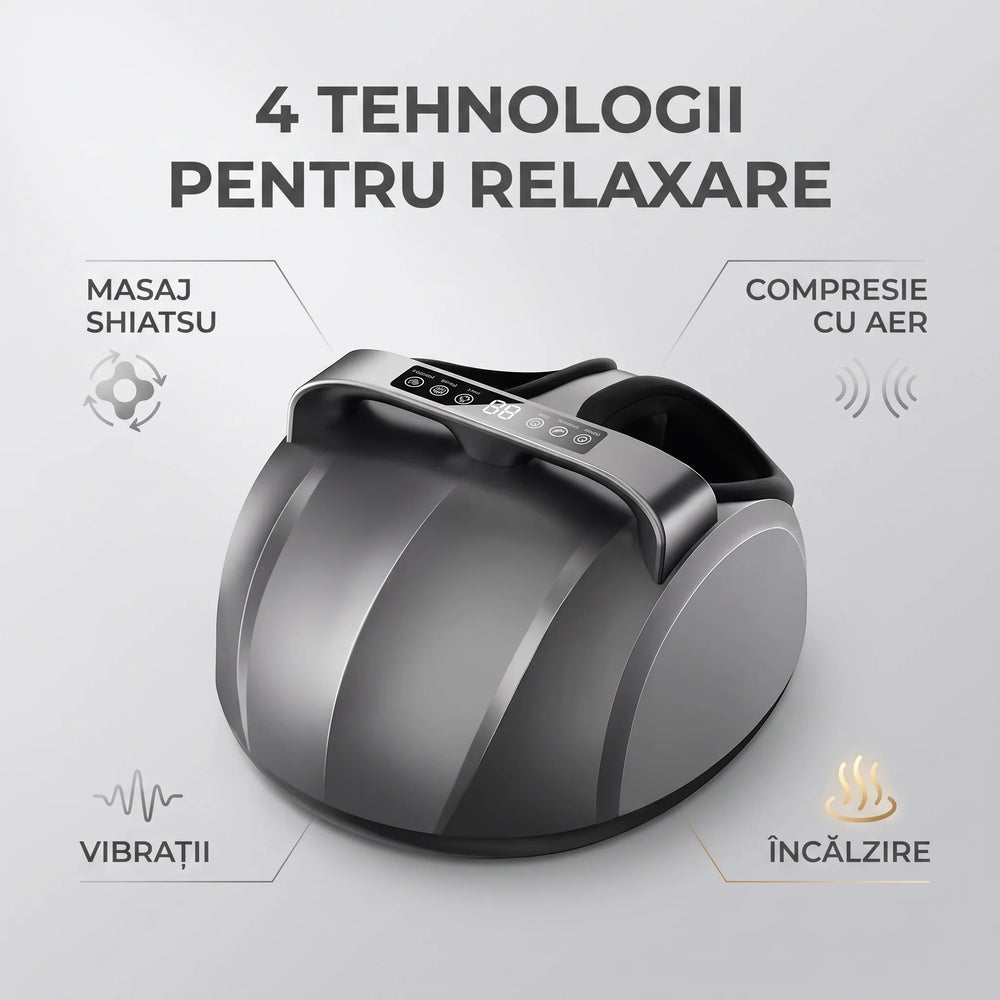 Aparatul de masaj picioare cu vibrații și încălzire