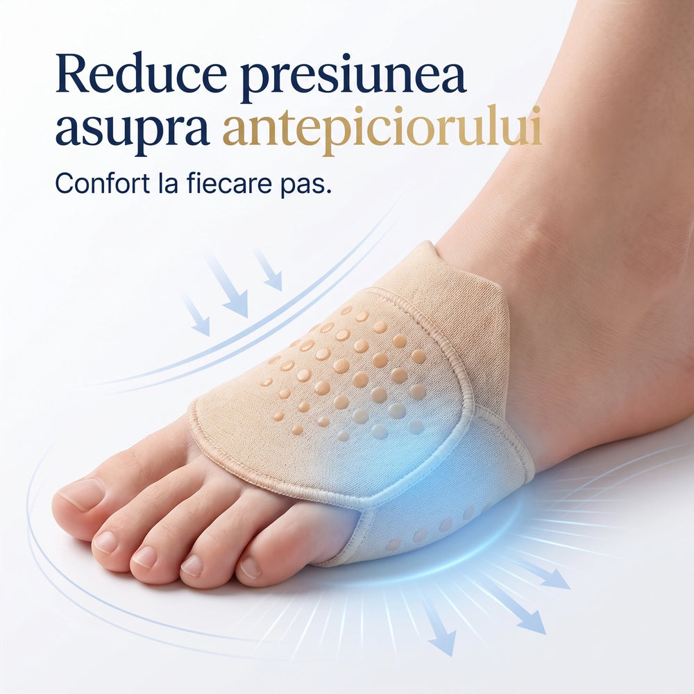 Pernuțele metatarsiene din gel cu strat antialunecare