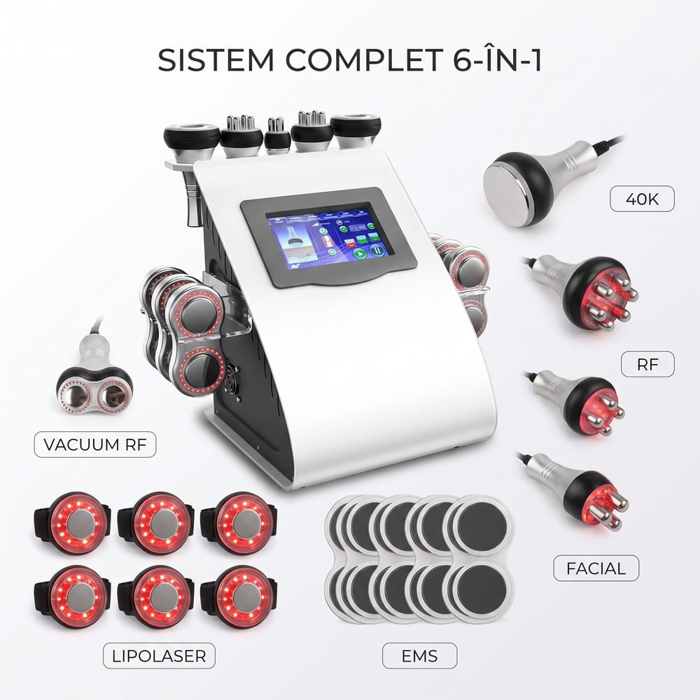 Aparatul de remodelare cu radiofrecvență, vacuum și lipolaser