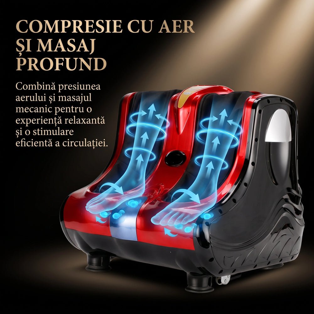 Aparat masaj Shiatsu picioare și gambe roșu, imaginea 4
