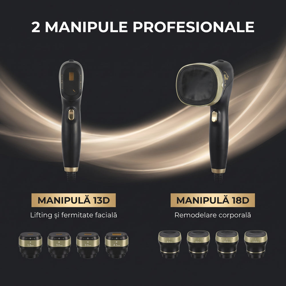 Manipulele 13D pentru față și 18D pentru corp, cu cartușe