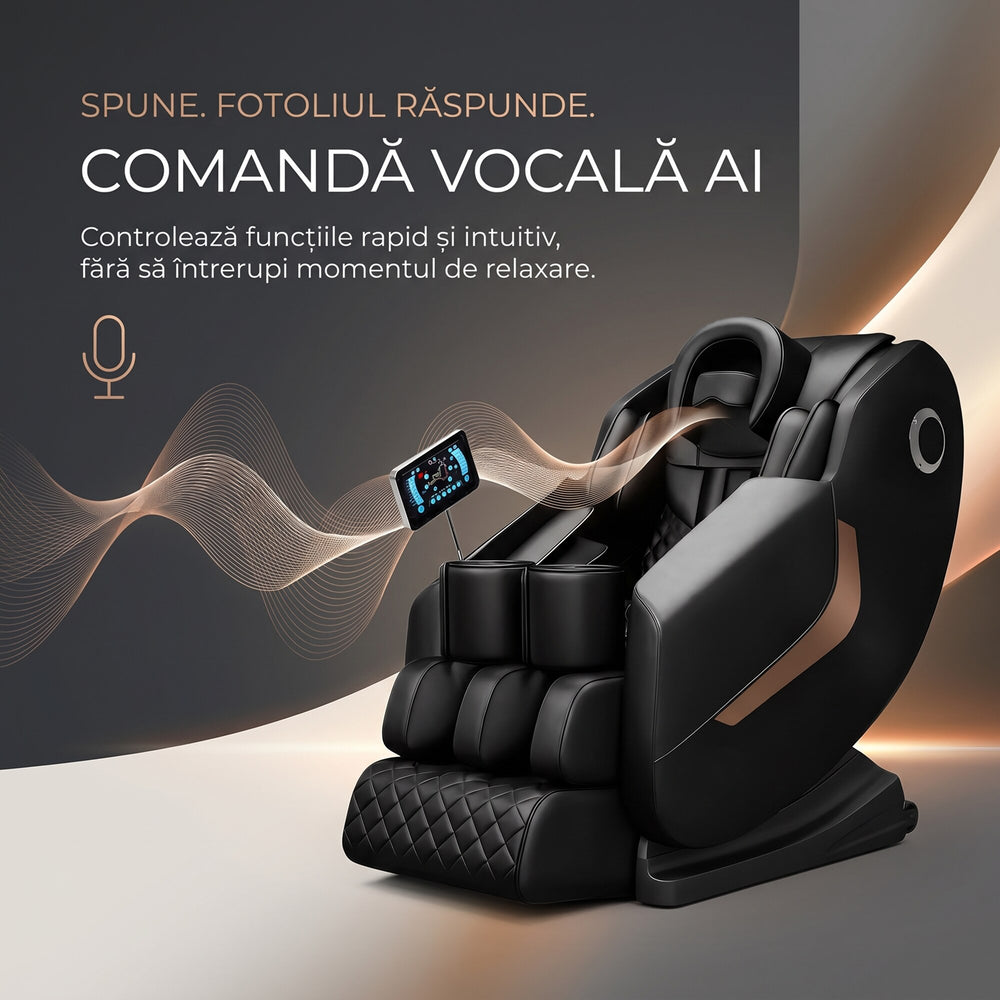 Masaj Shiatsu cu role si airbaguri pentru tot corpul