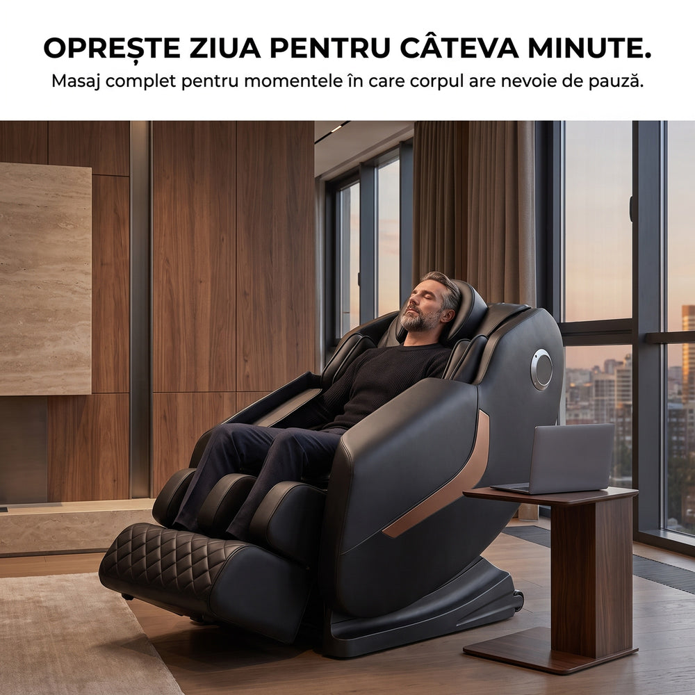 Pozitie Zero Gravity pe fotoliul de masaj Gaius Ultra Pro