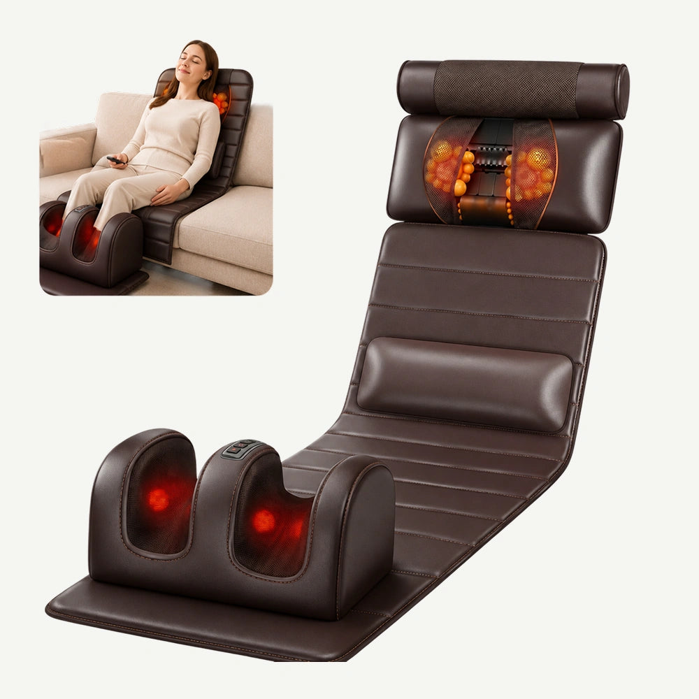 Saltea de masaj WellnessFlex 360 cu role Shiatsu pentru corp întreg