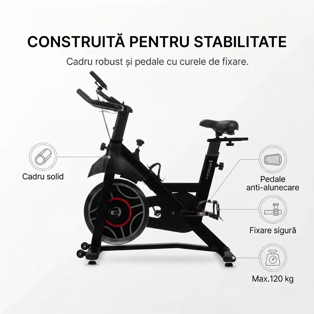 BICICLETA FITNESS SAN301 BLACK