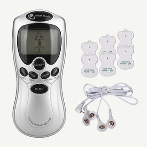 Electrostimulator muscular gri, cu 4 electrozi