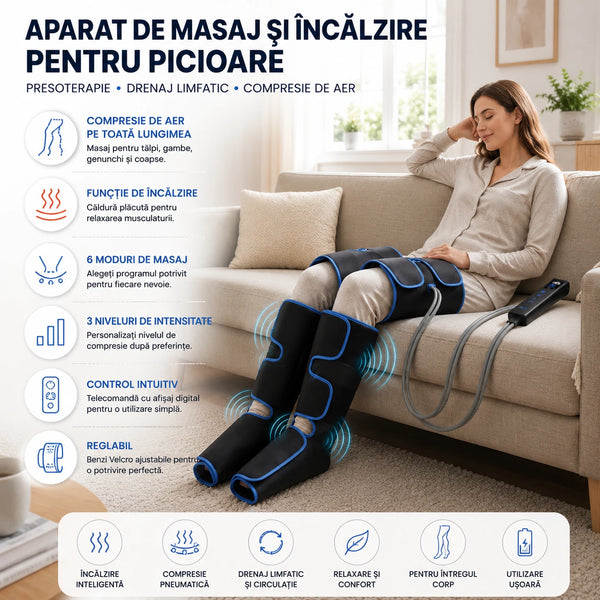 Aparat masaj și încălzire pentru picioare și coapse, imaginea 7