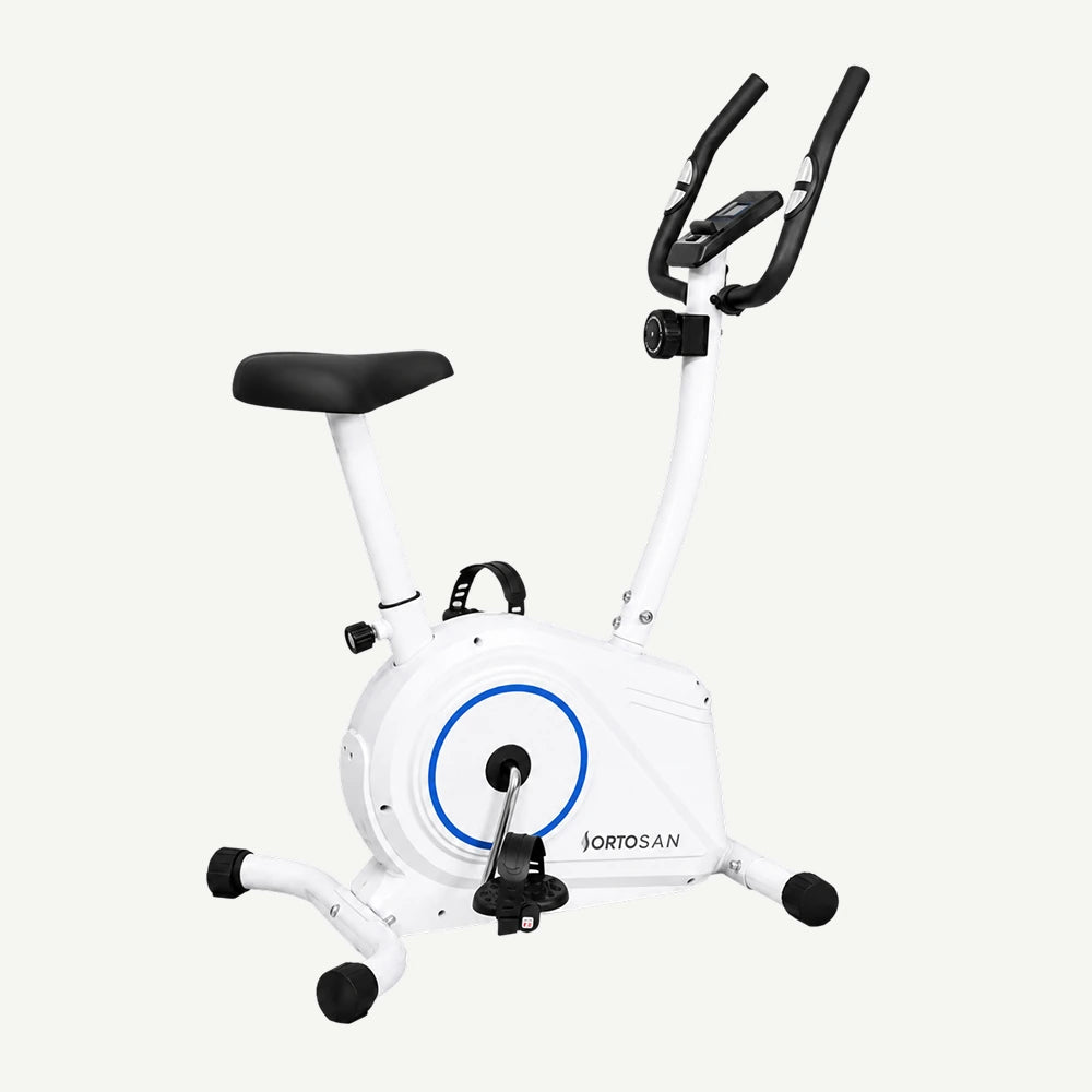 Bicicleta fitness verticala magnetica Ortosan SAN5170, 8 trepte, Bluetooth