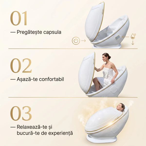 Capsula TherapySteamSpa cu aromaterapie