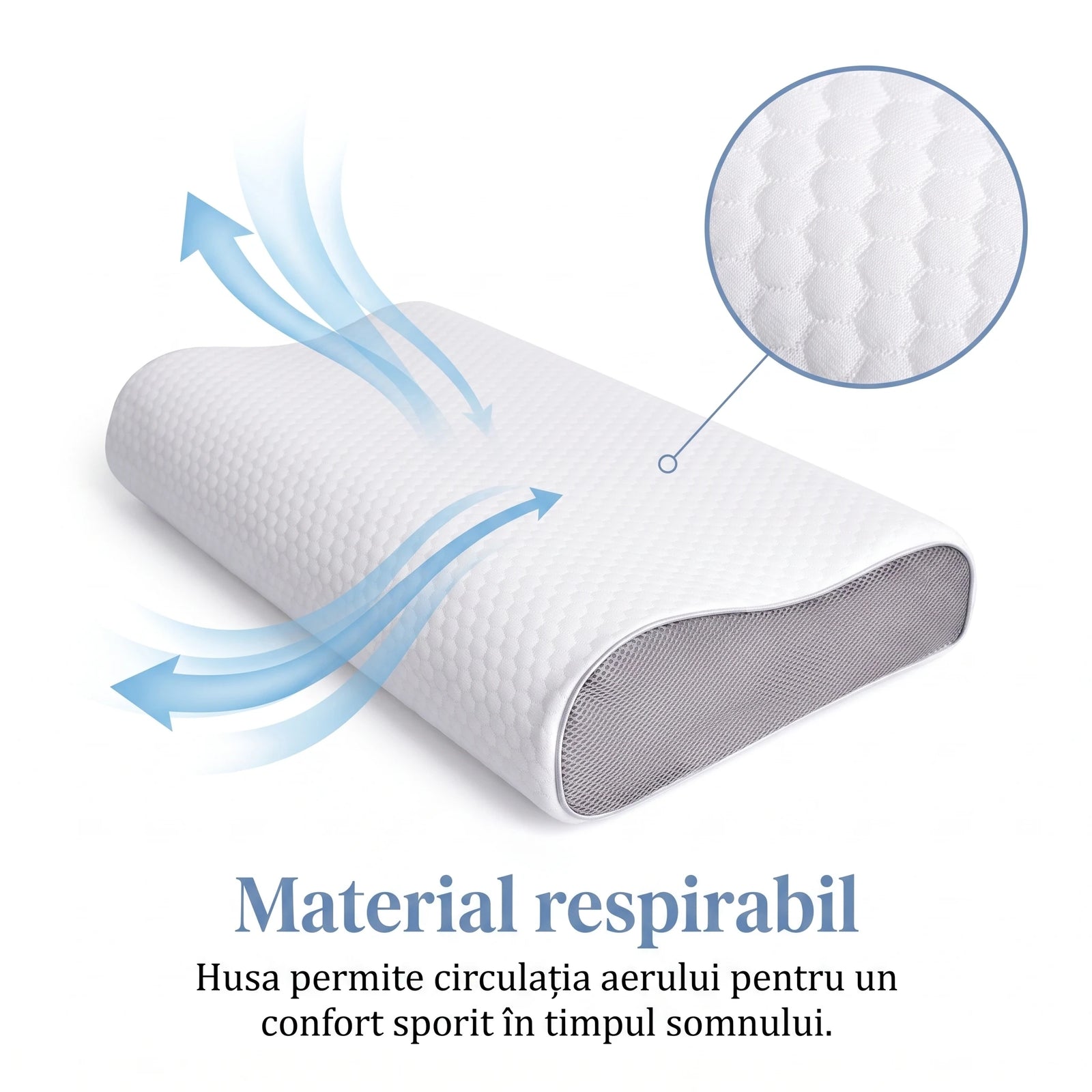 Pernă cervicală ortopedică CERVI-SAN Reglabil, imaginea 5
