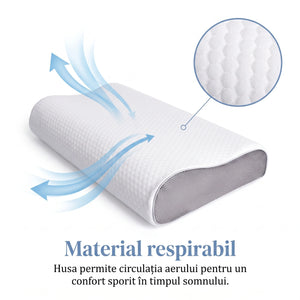 CERVI-SAN REGLABIL, perna cervicala pentru dormit, inaltime reglabila, 3 straturi – imaginea 5