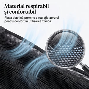 Corset suport lombar cu pad detasabil si compresie dubla ORTO 69, Negru – imaginea 6