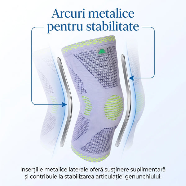 Genunchiera elastica, sustinere arcuri metalice de sustinere – imaginea 2