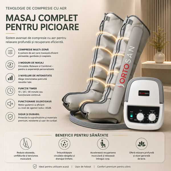 Aparat presoterapie picioare tip cizme cu 6 camere, imaginea 4