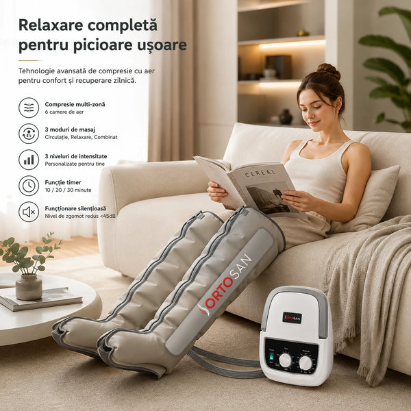 Aparat presoterapie picioare tip cizme cu 6 camere, imaginea 5