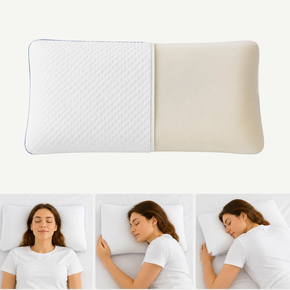 Pernă ortopedică cervicală AERO-SAN Gel din memory foam cu gel