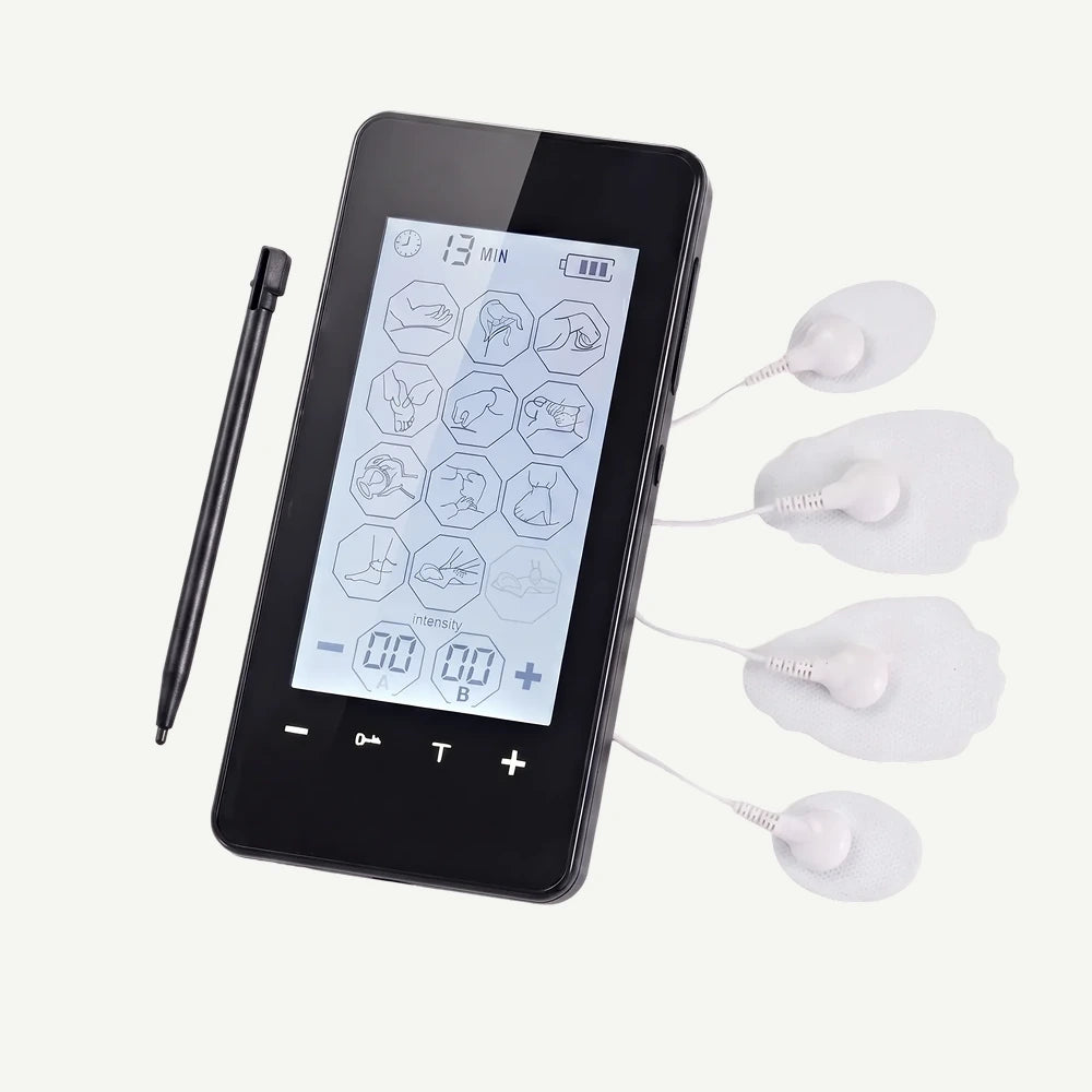 Electrostimulator TENS și EMS pentru tot corpul, cu ecran tactil
