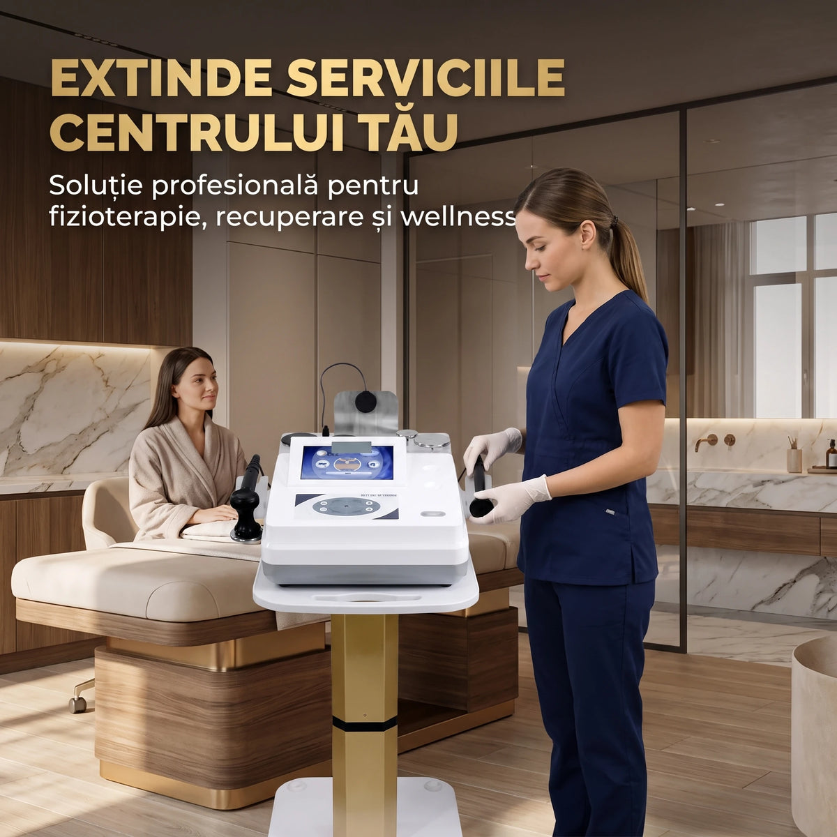 Aparat terapie TECAR profesional cu sistem CET/RET, imaginea 6