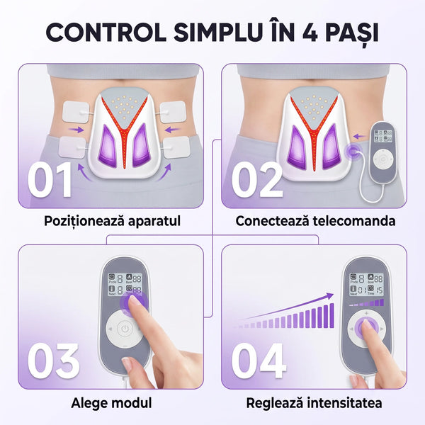Electrostimulator TENS/EMS multi-zonă cu încălzire, imaginea 7