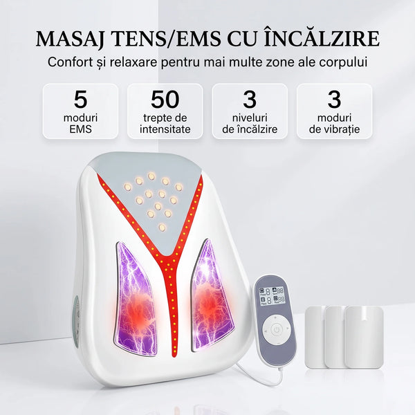 Electrostimulator TENS/EMS multi-zonă cu încălzire, imaginea 8