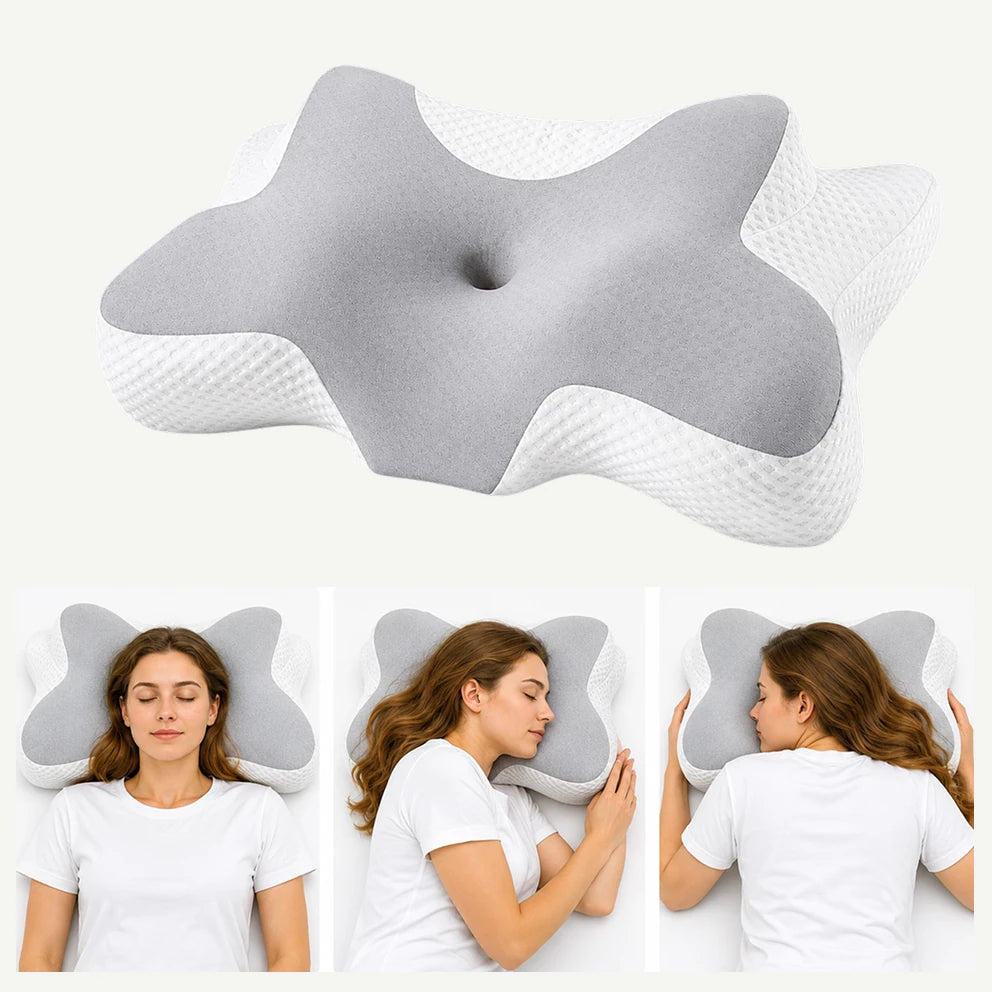 Perna ortopedica cervicala CERVI-SAN Relax pentru toate pozitiile de dormit