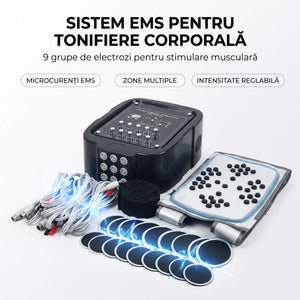 Aparat EMS cu microcurenți pentru tonifiere corporală