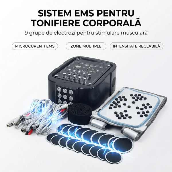 Aparat EMS cu microcurenți pentru tonifiere corporală