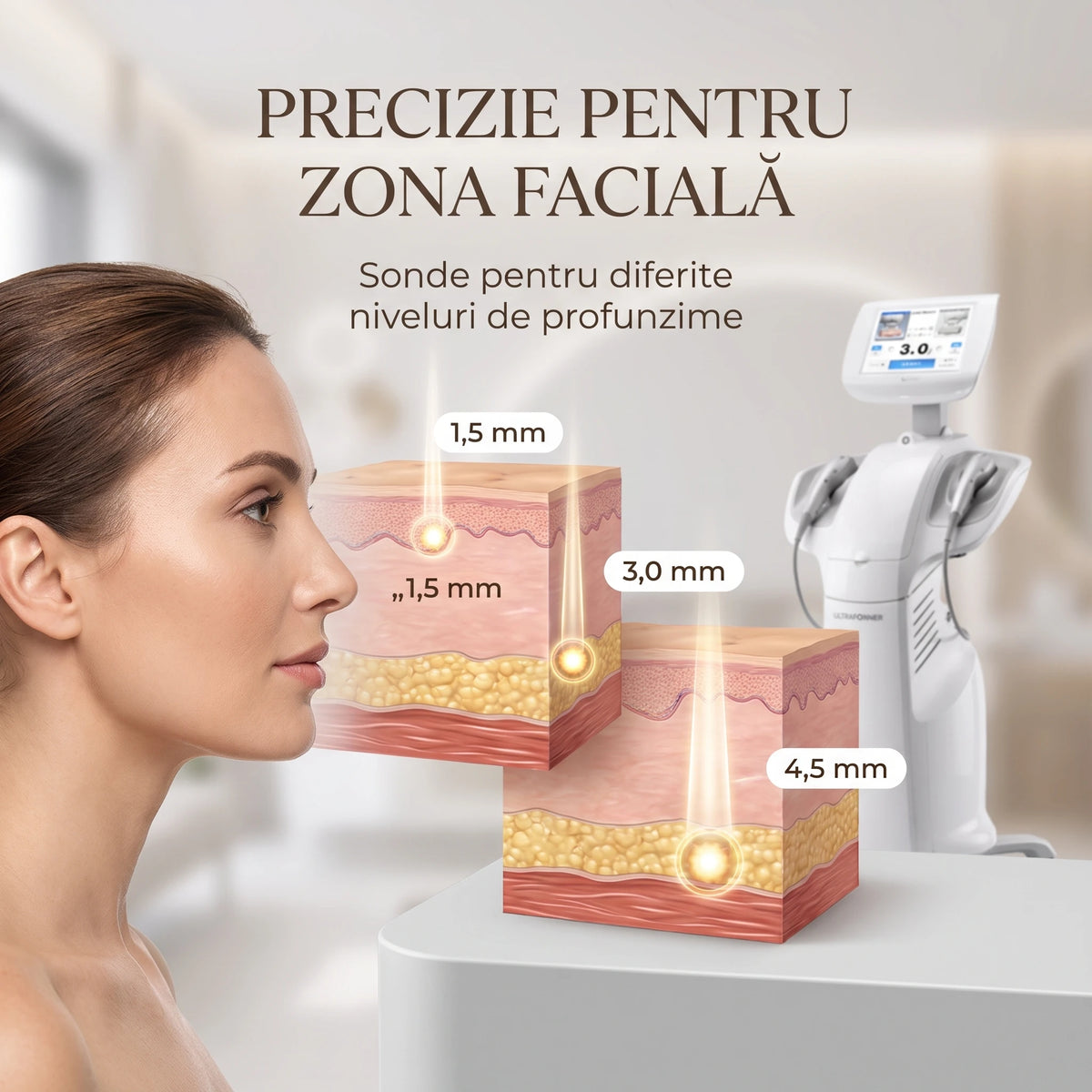 Aparat profesional HIFU Ultra 7D cu ultrasunete, imaginea 4
