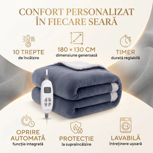 Pătură electrică cu încălzire și telecomandă, imaginea 10