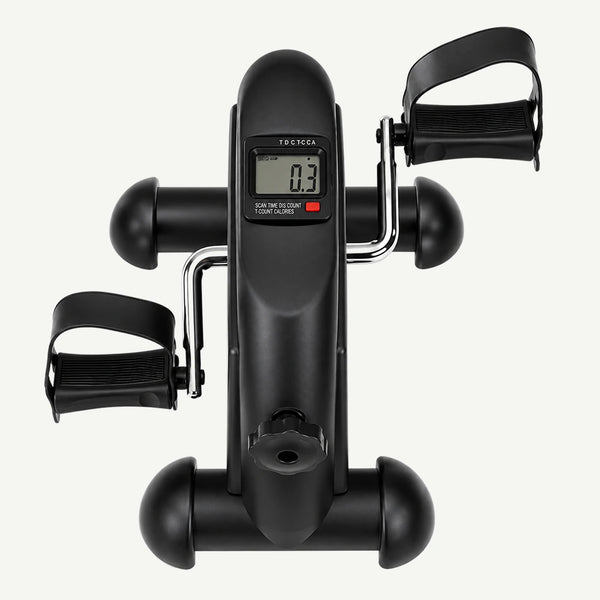 Pedalier fitness 2 în 1 negru, pentru picioare și brațe