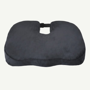 Perna ortopedica sezut memory foam cu gel si ventilatie ORTO COCCIS Aero-Gel, husa catifea