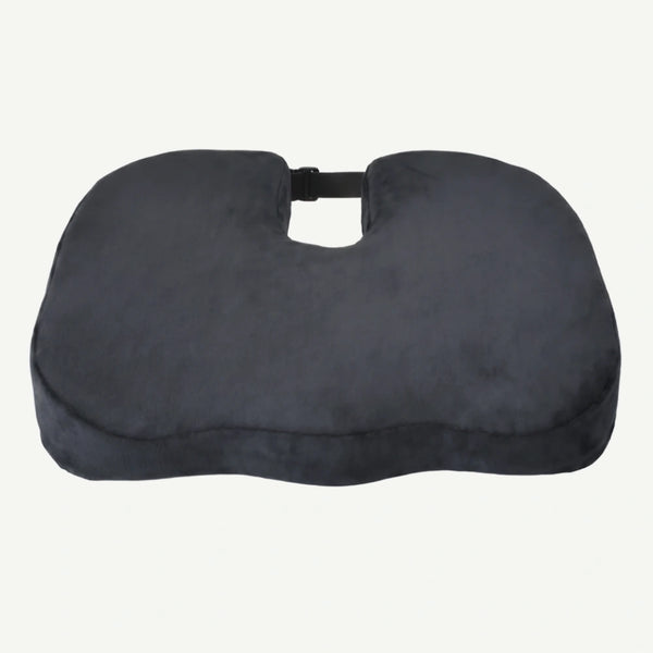 Perna ortopedica sezut memory foam cu gel si ventilatie ORTO COCCIS Aero-Gel, husa catifea