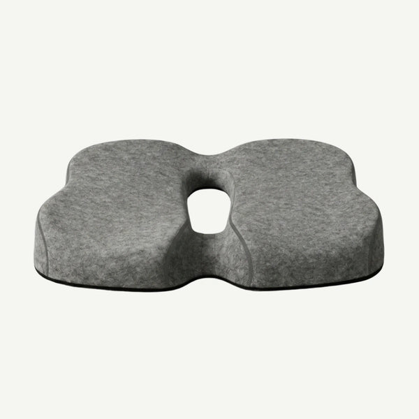 Perna ortopedica sezut tripla protectie prostata/hemoroizi/coccis, memory foam, Gri