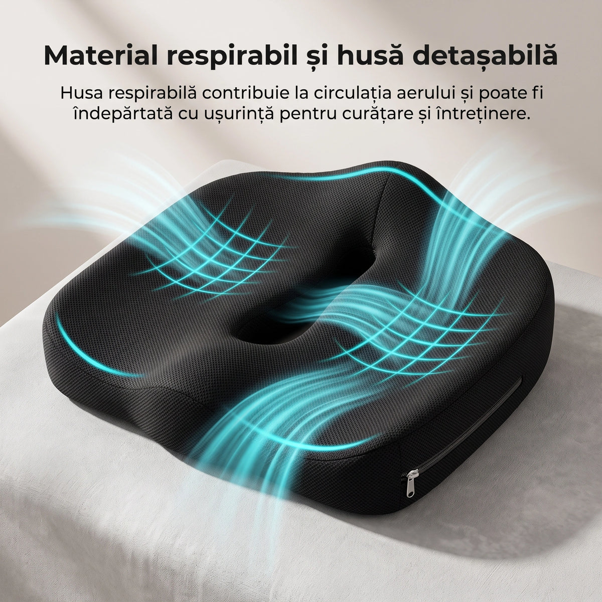 Pernă ortopedică de șezut ORTO COCCIS memory foam, imaginea 6