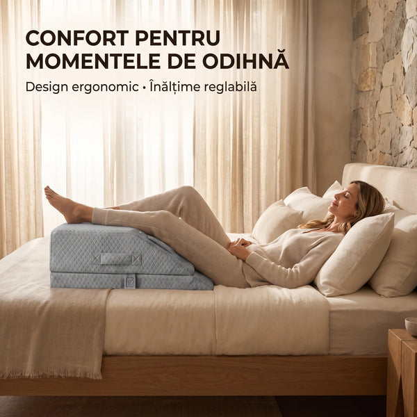 Pernă ortopedică ridicare picioare cu înălțime reglabilă, imaginea 7