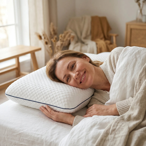 Pernă ortopedică cervicală AERO-SAN memory foam cu gel, imaginea 6