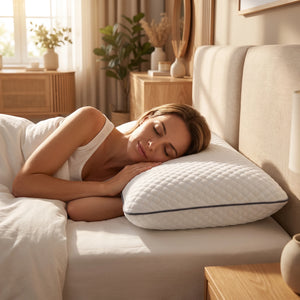 Perna ortopedica cervicala memory foam cu gel si ventilatie AERO-SAN Gel – imaginea 3
