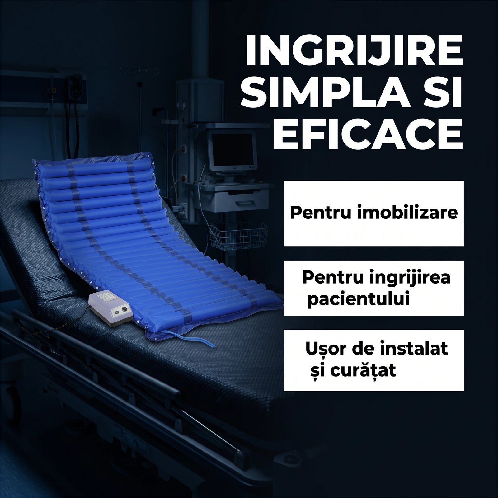 Saltea antiescară ORTO 91 cu presiune alternativă, imaginea 5