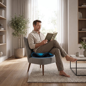 Perna ortopedica sezut antihemoroizi tip colac, memory foam, Negru – imaginea 7