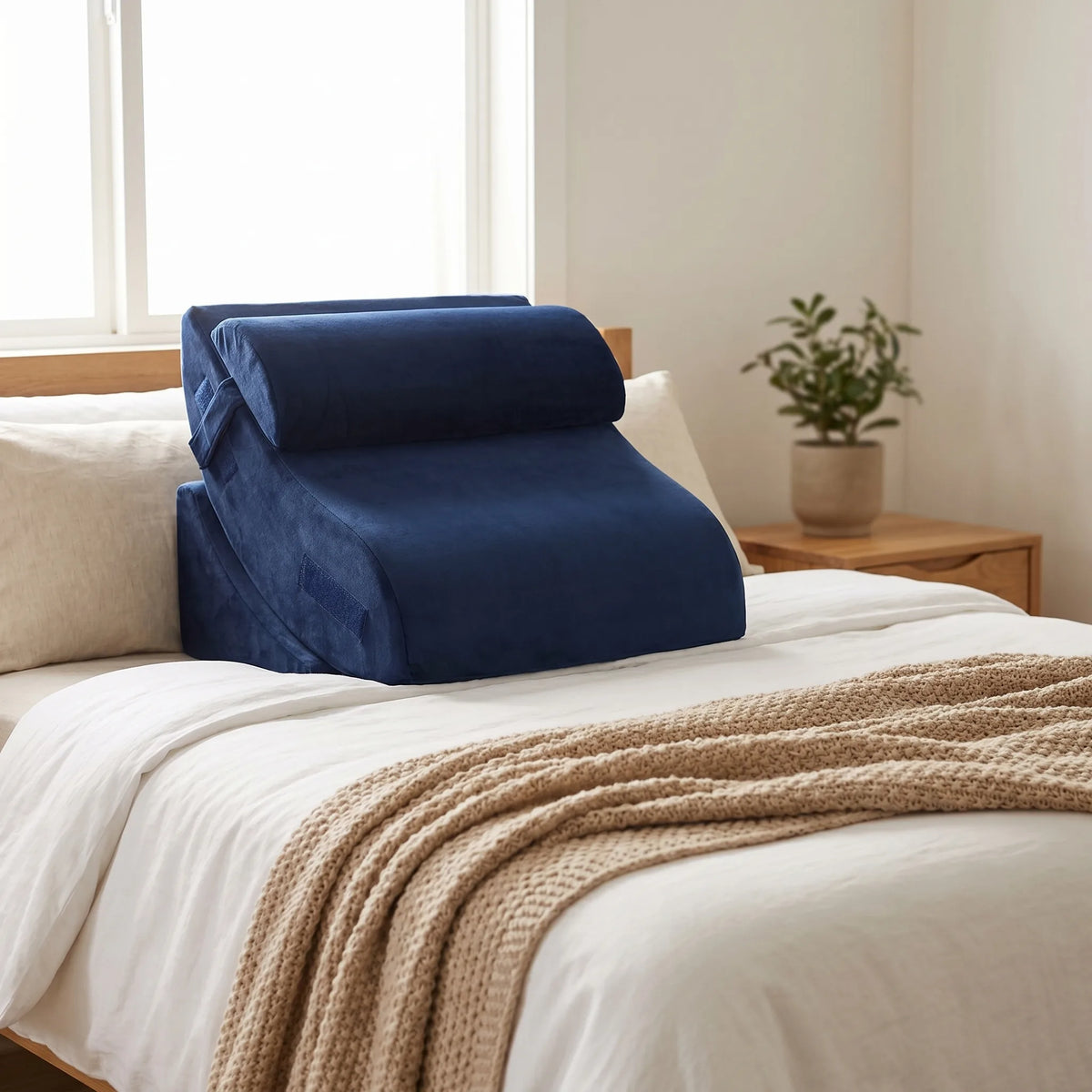 Set 4 perne ortopedice memory foam pentru recuperare, imaginea 4
