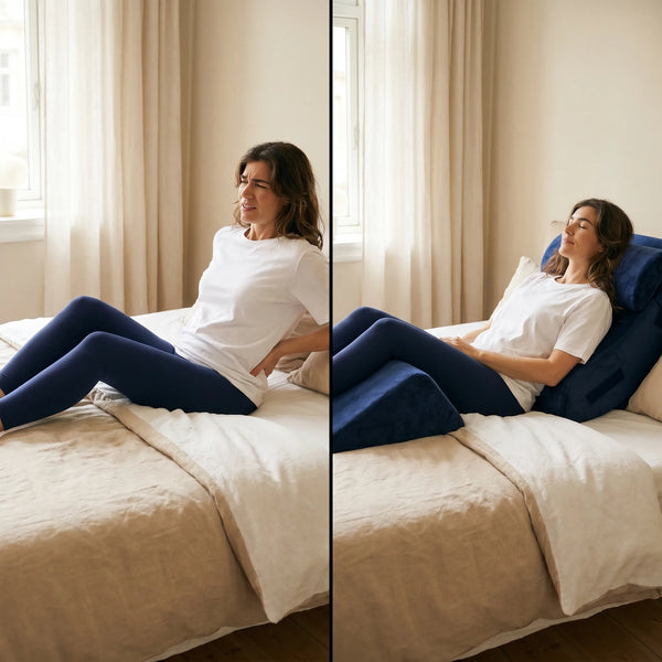 Set 4 perne ortopedice memory foam pentru recuperare, imaginea 5